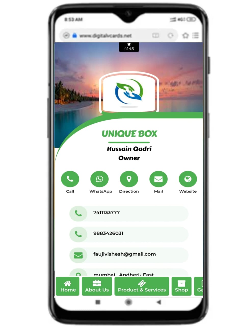 Digital Business Card Template 9